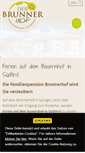 Mobile Screenshot of derbrunnerhof.com