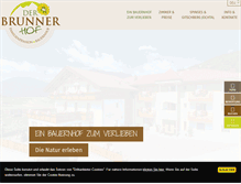 Tablet Screenshot of derbrunnerhof.com